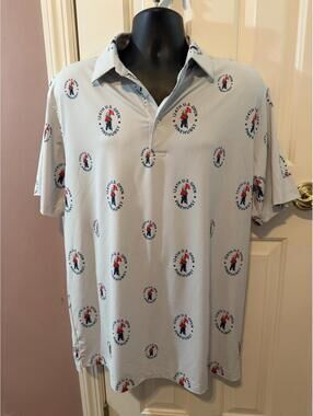 Swing Juice 124th US Open Pinehurst Polo Shirt  Mens Large All Over Design